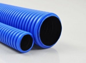 Rura karbowana dwuwarstwowa niebieska 25m, śr. 75mm, 250N QRK FLEX (04.27)