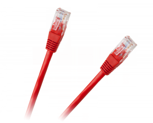 Patchcord kabel UTP 8c wtyk-wtyk 0,5m CCA czerwony  cat.6e
