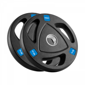 Obciążenie żeliwne olimpijskie gumowane zestaw 2x10kg, otwór 51mm , REBEL ACTIVE