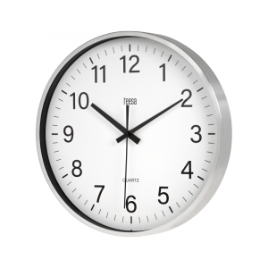 Zegar ścienny 30 cm srebrny