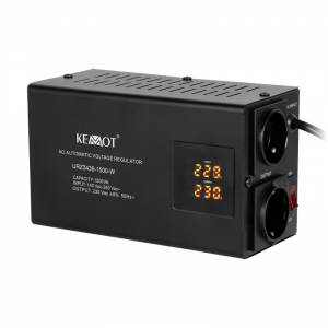 Automatyczny stabilizator napięcia  KEMOT SER-1500-W , precyzja 8%