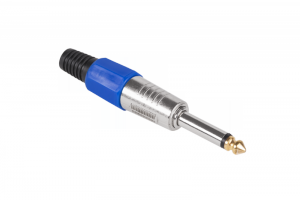 Wtyk Jack 6,3 mono HQ niebieski