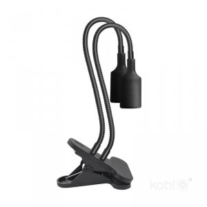 Lampka biurkowa PLANTY CLIP B DUO 2xE27 czarna Kobi Design