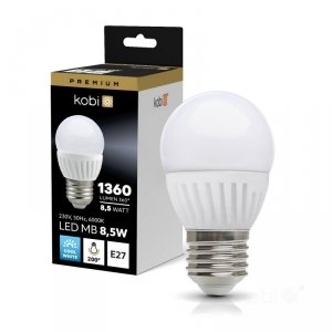 Żarówka LED MB 8,5W E27 6000K Kobi Premium