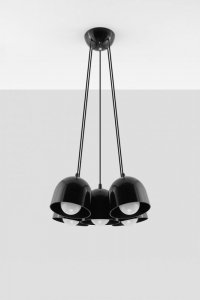 Lampa wisząca FREDDY 5 czarny