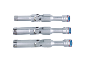 NASADKA Z PRZEGUBEM 3/8 16mm x 120mm, DO ŚWIEC ŻAROWYCH, CHROM King Tony