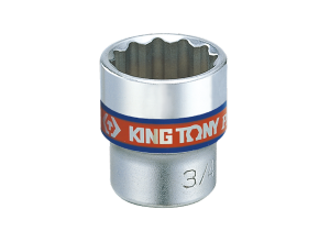 NASADKA KRÓTKA 3/8 CALOWA 1/2 x 27mm 12-kąt. Cr-V King Tony