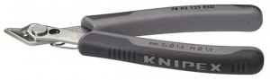 Szczypce tnące boczne ESD, 140 mm, dla elektroników, Fi 0,2–2,1 mm, 78 03 140, KNIPEX