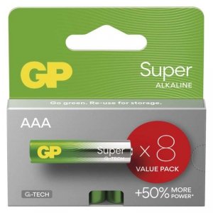 GP Bateria alkaliczna SUPER AAA (LR03) 8 szt value pack