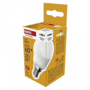 Żarówka LED Basic MINI GLOBE E14 / 8,8 W (60 W) / 806 lm / Neutralna biel