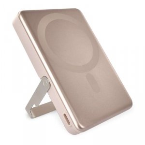 Powerbank EMOS WI 1031, 10 000 mAh, 20 W + wireless, różowo-złoty