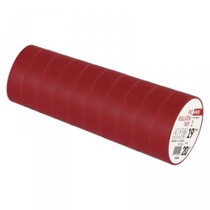 Taśma izolacyjna PVC 19mm / 20m czerwona