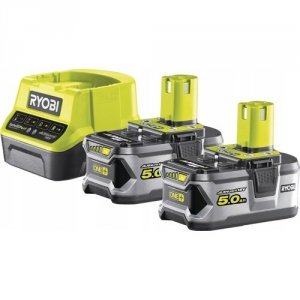 Zestaw akumulator 2x5Ah 18V z ładowarką RC18120-250 Ryobi