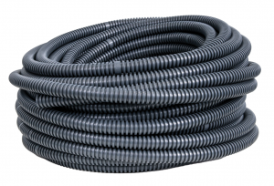 Rura karbowana typ 320N, 32/25mm, z pilotem, odporna na UV, samogasnąca, ciemnoszara, 50mb, 6166-50P, Pawbol