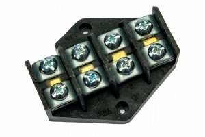 Listwa zaciskowa LZ romb 4x10mm2 57A 450V czarna E.4004P Pawbol