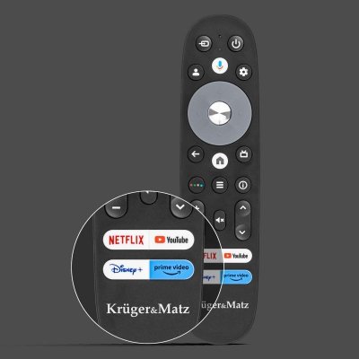 Telewizor Kruger&amp;Matz 43&quot; FHD Google TV 5.0  DVB-T2/T/C  H.265 HEVC