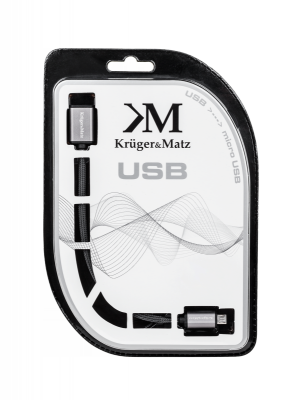 Kabel USB - micro USB gniazdo-wtyk 0,2 m Kruger&amp;Matz