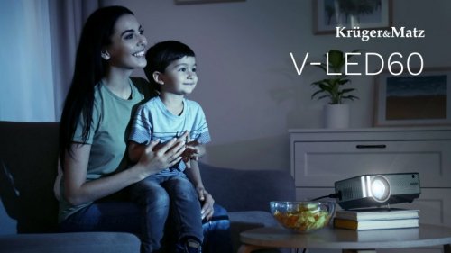 Projektor LED z Wi-Fi FullHD Kruger&amp;Matz V-LED60