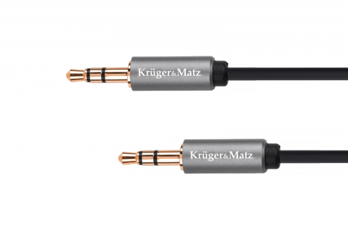 Kabel jack 3.5 wtyk stereo - 3.5 wtyk stereo 1m Kruger&amp;Matz Basic