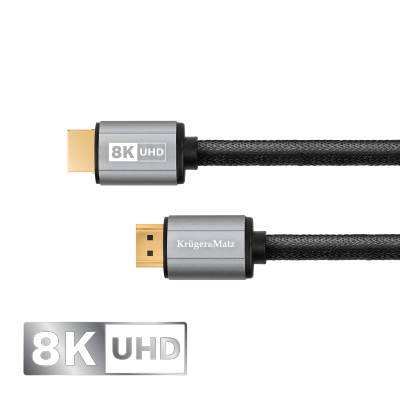Kabel HDMI-HDMI 2.1 8K 0,9 m Kruger&amp;Matz