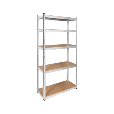 Regał metalowy magazynowy 180x90x40 srebrny Rebel