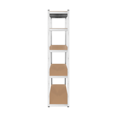 Regał metalowy magazynowy 205x120x45 srebrny Rebel