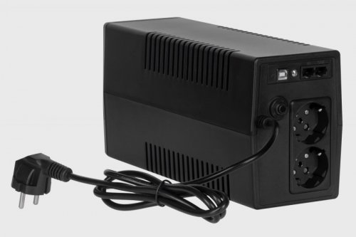 Zasilacz awaryjny komputerowy UPS REBEL model Nanopower Plus 850 ( offline, 850VA / 480W , 230 V , 50Hz , LCD , USB , RJ45 )