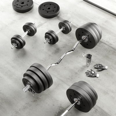 Obciążenie bitumiczne olimpijskie zestaw 4x5kg, otwór 51mm , REBEL ACTIVE