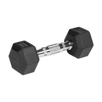 Hantle żeliwne gumowane HEX 2x2.5 kg REBEL ACTIVE