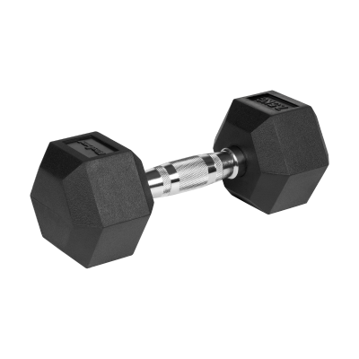 Hantle żeliwne gumowane HEX 2x7.5 kg REBEL ACTIVE