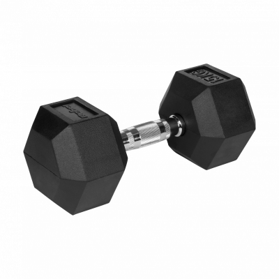 Hantle żeliwne gumowane HEX 2x15 kg REBEL ACTIVE