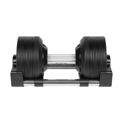 Hantel żeliwny regulowany automat 24 kg, skok co 1kg, REBEL ACTIVE