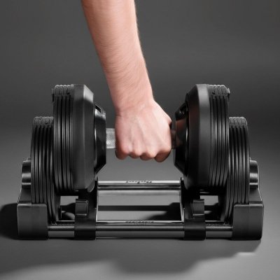 Hantel żeliwny regulowany automat 24 kg, skok co 1kg, REBEL ACTIVE