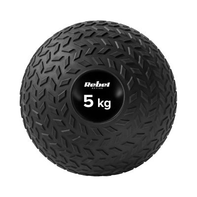 Mała piłka lekarska do ćwiczeń rehabilitacyjna Slam Ball 23cm 5kg, REBEL ACTIVE