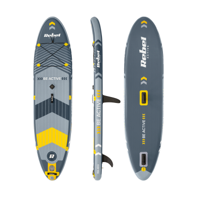 Deska REBEL ACTIVE SUP, windsurfing, pompowana, zestaw, 305x76x15