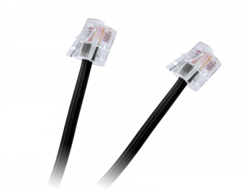 Kabel telefon.abonencki 20m czarny