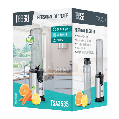 Blender personalny z dwoma kubkami
