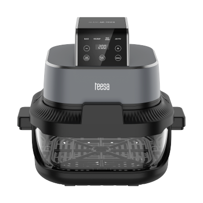 Frytkownica beztłuszczowa TEESA GLASS AIR FRYER 4L, 1,5 L, 1500W