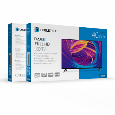 Telewizor Cabletech 40&quot; FHD  DVB-T2 H.265 HEVC