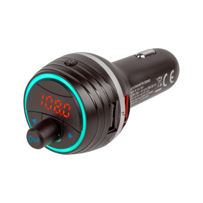Transmiter samochodowy FM z funkcą bluetooth i dwoma gniazdami USB
