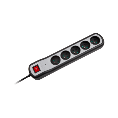 Listwa zasilająca Rebel 5 gniazd z przełącznikiem (1,5m, 3x1,5mm)