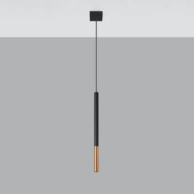 Lampa wisząca MOZAICA 1 czarny/miedź