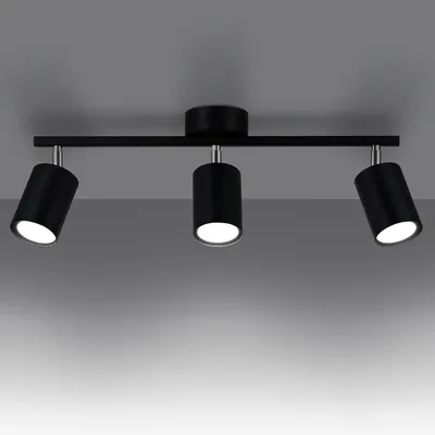 Plafon LEMMI 3 czarny