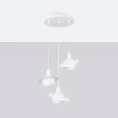 Lampa wisząca HYPERION 3P biały