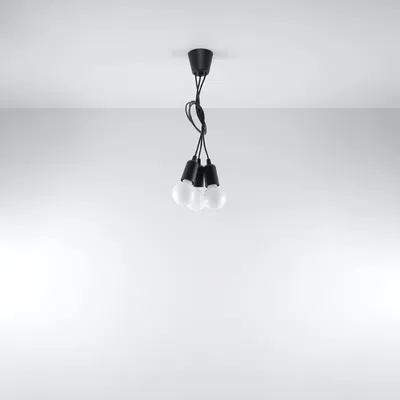 Lampa wisząca DIEGO 3 czarna
