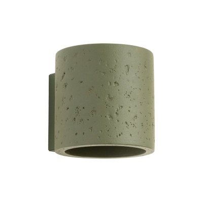Kinkiet ORBIS beton zielona oliwka