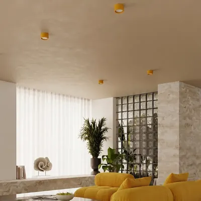 Plafon MODO 1 żółty Gx53