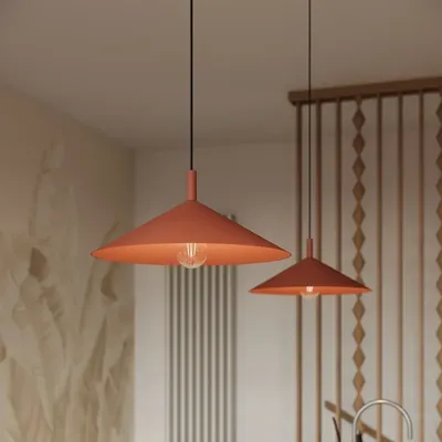 Lampa wisząca NOX 40 ochra czerwona
