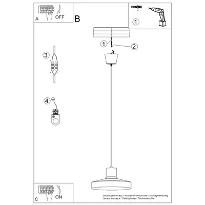 Lampa wisząca BILO taupe