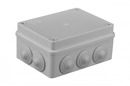 Puszka instalacyjna hermetyczna 150x110x70 bezhalogenowa szara z dławikami S-BOX 306 Pawbol